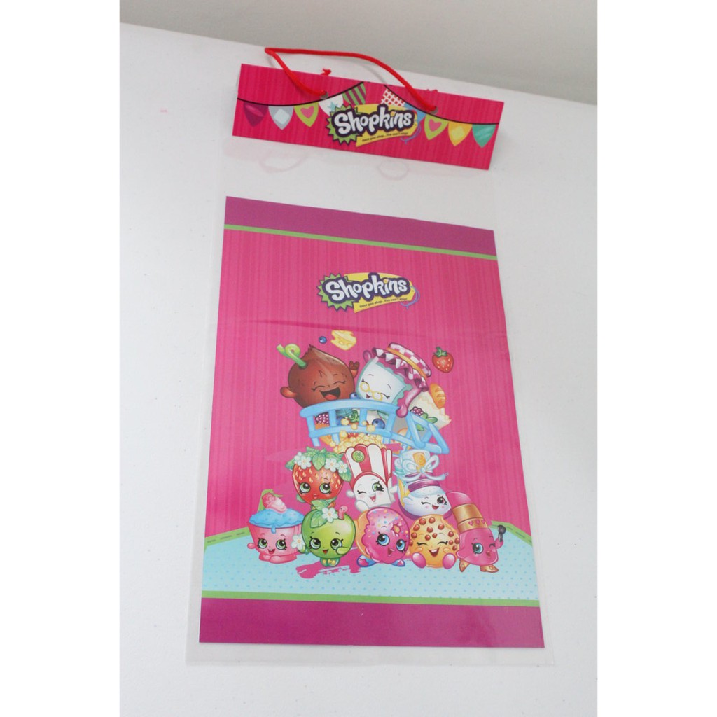 

plastik snack shopkins / plastik bingkisan snack shopkins / kantong snack shopkins