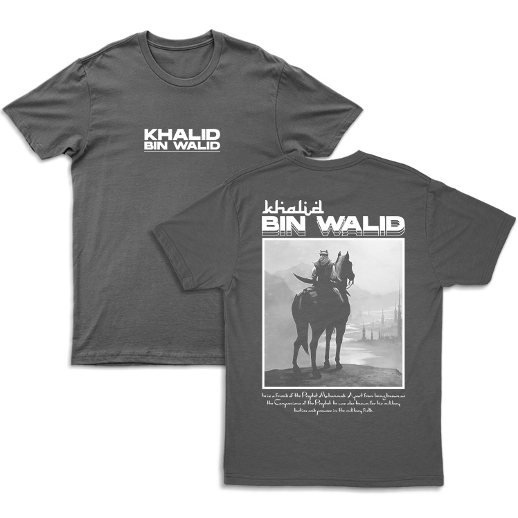 Kaos Dakwah Islami Streetwear Murah Khalid Bin Walid-1
