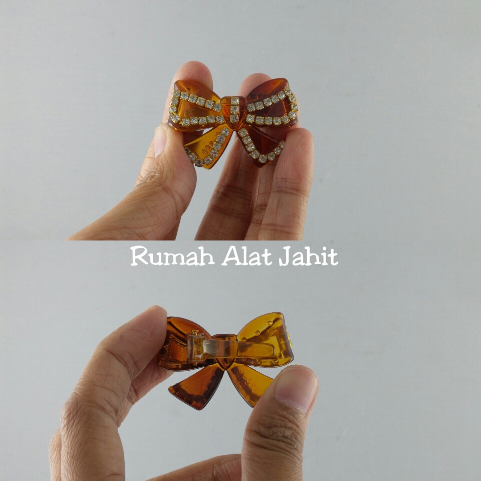 Jepit Rambut / Jedai Kecil Pita Kupu-Kupu 3.5cm