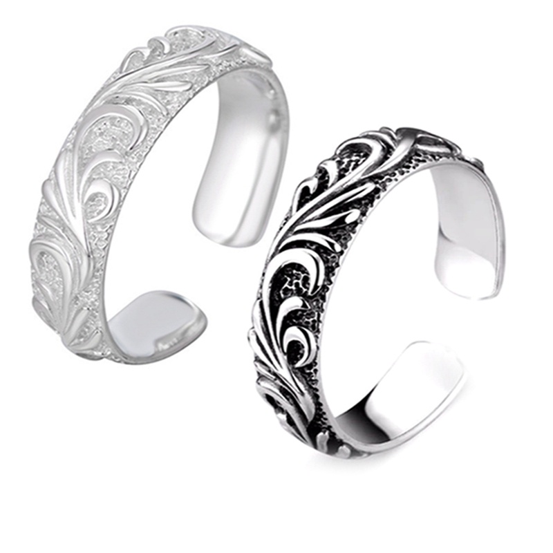 Cincin 925 Sterling Silver Bentuk Daun Gaya Kasual Untuk Wanita