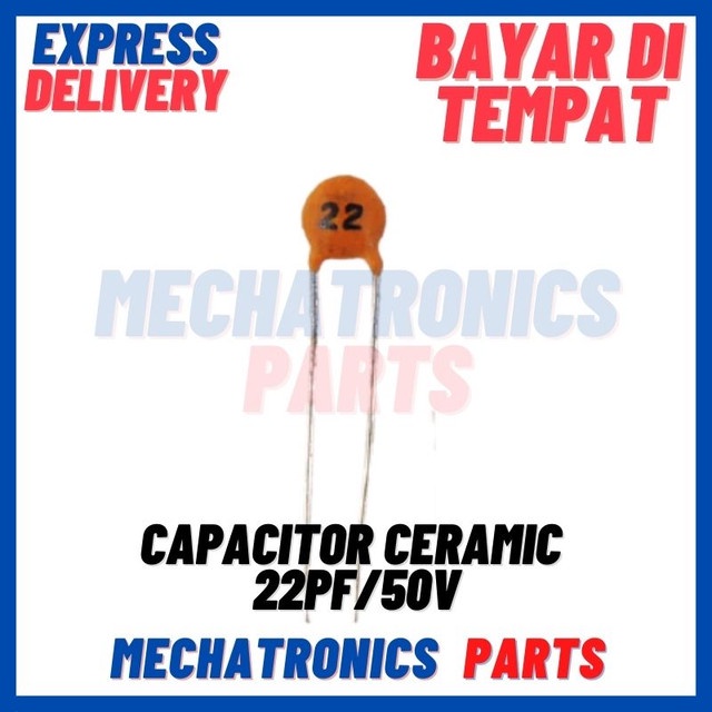 Capacitor Kapasitor Ceramic Keramik 22 22pF 22pF 50V