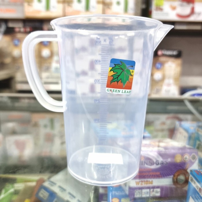 Gelas Ukur 500ml Gelas Takar Scarlett Measuring Cup Green Leaf 1830