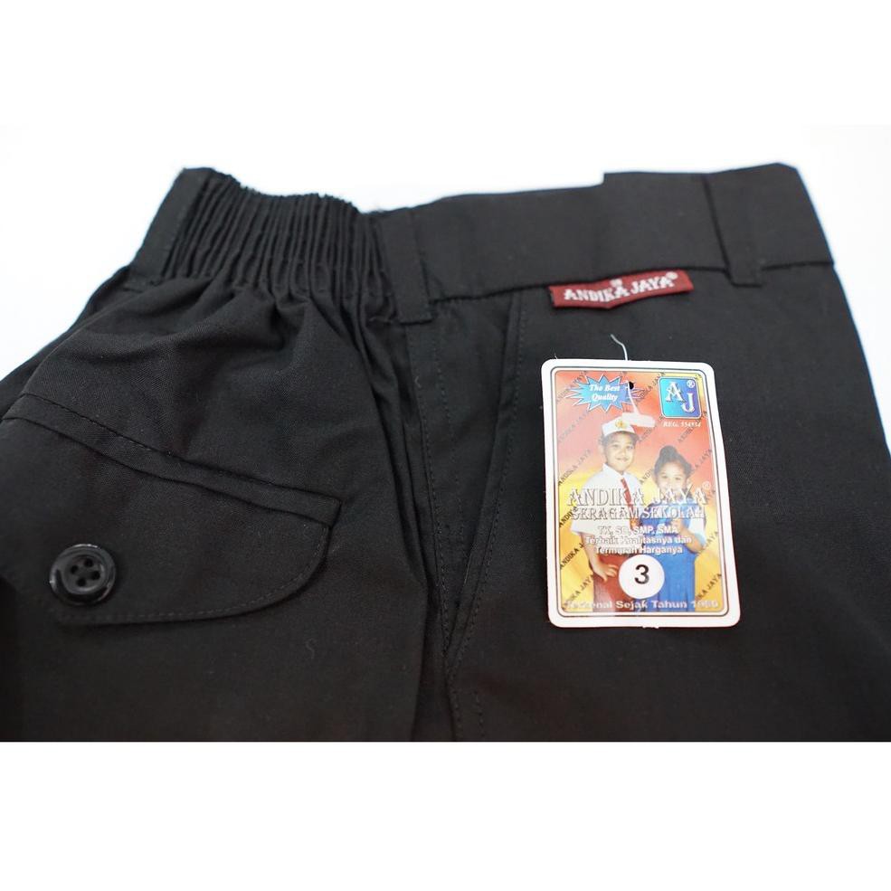 Grosir.. Celana Pendek TK SD SMP Hitam Putra Seragam Sekolah Andika Jaya S7A