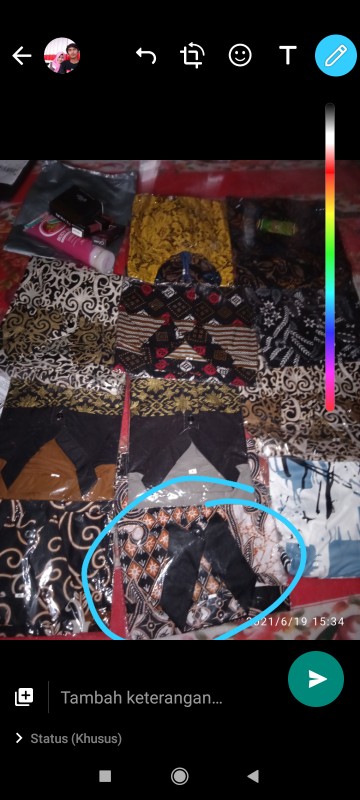 Size M L Xl Xxl Xxxl Bswart Batik Hrb026 Kenongo Hem Pendek Padi Pekalongan M L Xl Batik Pria Murahl