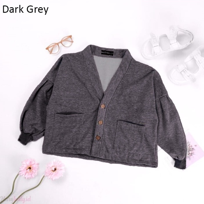Outer Wanita Cardigan-Dark Grey