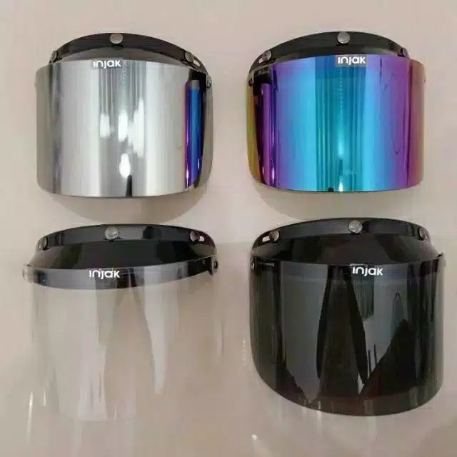 kaca datar helm bogo injak & batik/ kaca flat helm cargloss, jpn