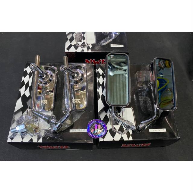 Spion kotak kecil chrom Honda & yamaha