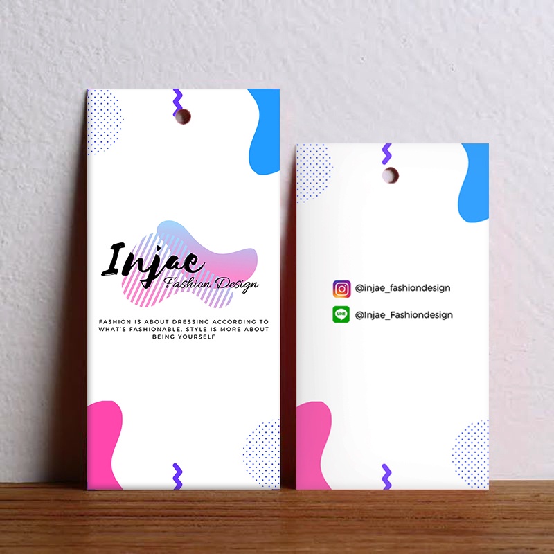 

Hang tag tebal 350gsm ukuran standar | hangtag gratis desain isi 300 pcs
