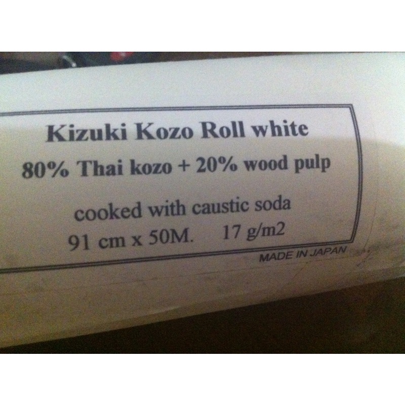 

kizuki kozo roll (80 % thai kozo)