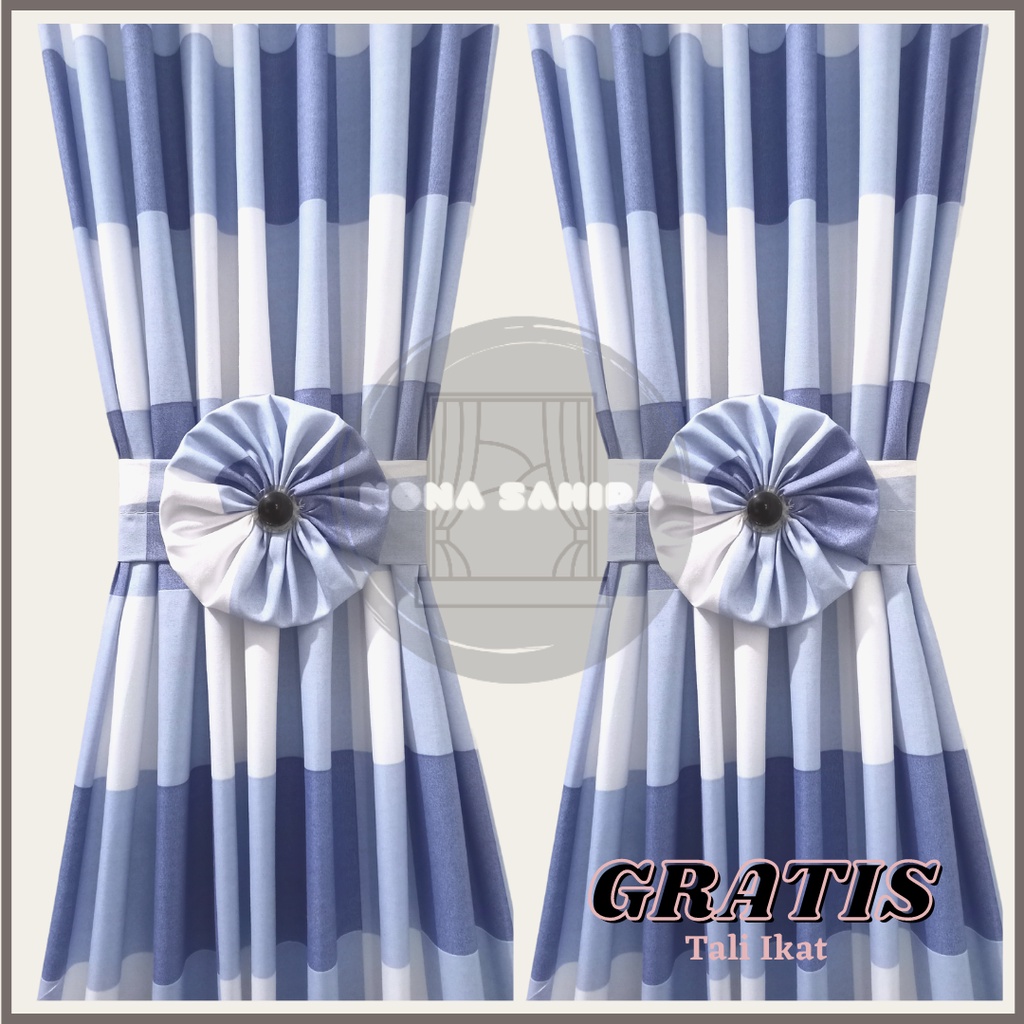 Gorden Spiral Kupu2 Jendela Minimalis Ikat Pita Murah
