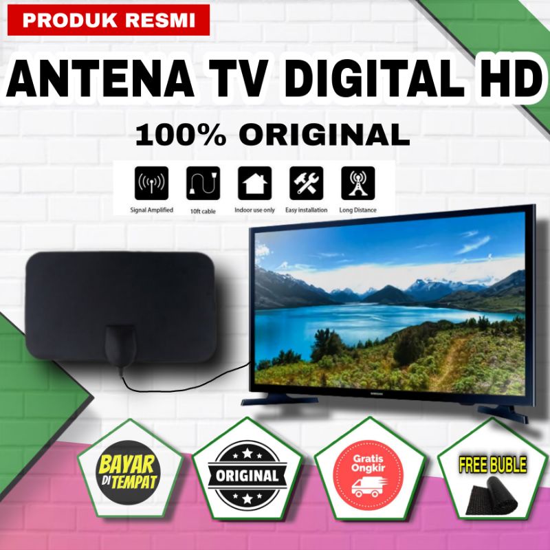 Antena Tv Digital Original 100% Penguat Sinyal tv Digital Antena TV Indoor Antena Tv led Outdoor