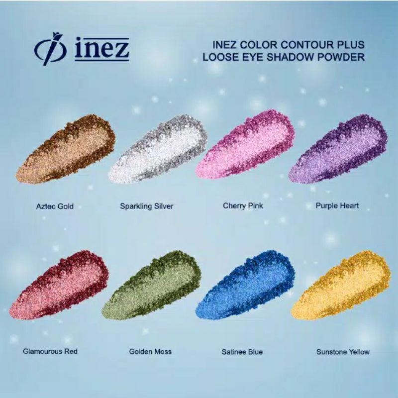 INEZ Color Contour Plus Loose Eyeshadow Powder | Eyeshadow Glitter