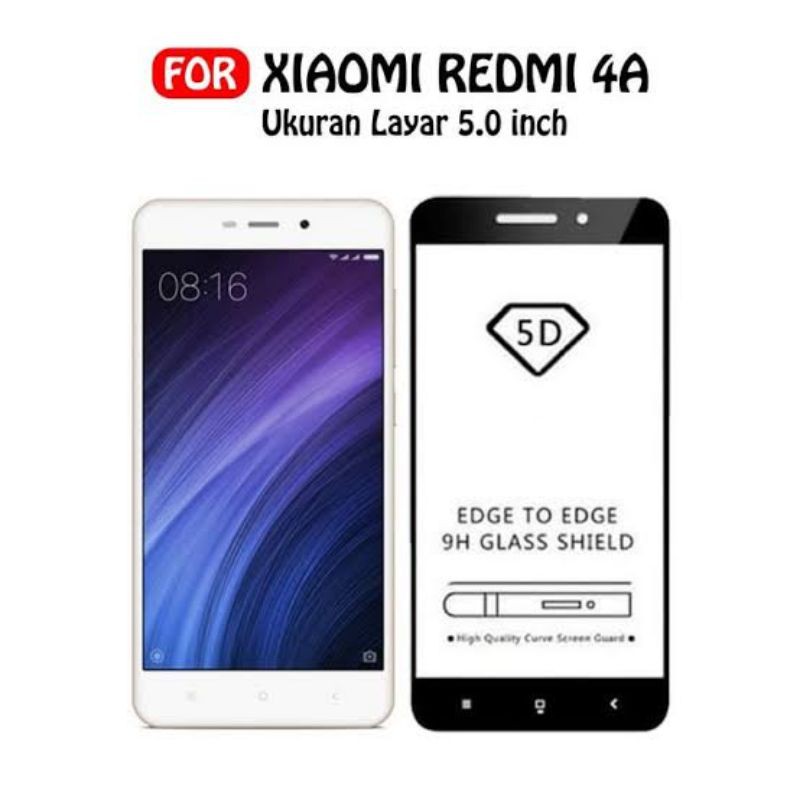 Tempered Xiaomi Redmi 4A Full Cover Protector Quality