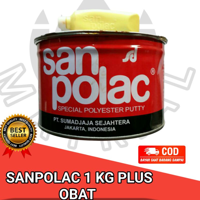 SANPOLAC BESAR SANPOLAC 1KG DEMPUL BODY MOBIL SANPOLAC DEMPUL BODY MOTOR SANPOLAC MURAH