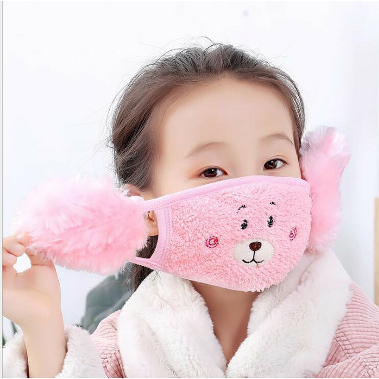 MASKER MULUT KOREA ANAK PENUTUP TELINGA ANTI DEBU DAN ALERGI