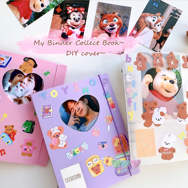 Buku Notebookdiaryjurnalalbum Fotokartu Ukuran A5 Cover Motif Bunga Ala Korea