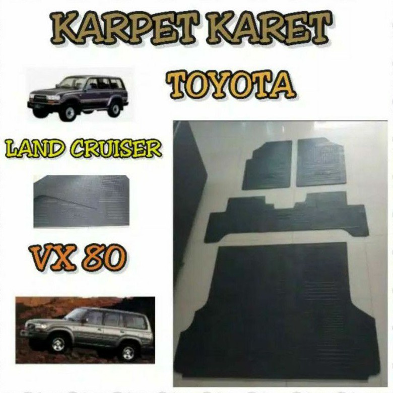 karpet karet mobil toyota land cruiser vx 80 full set