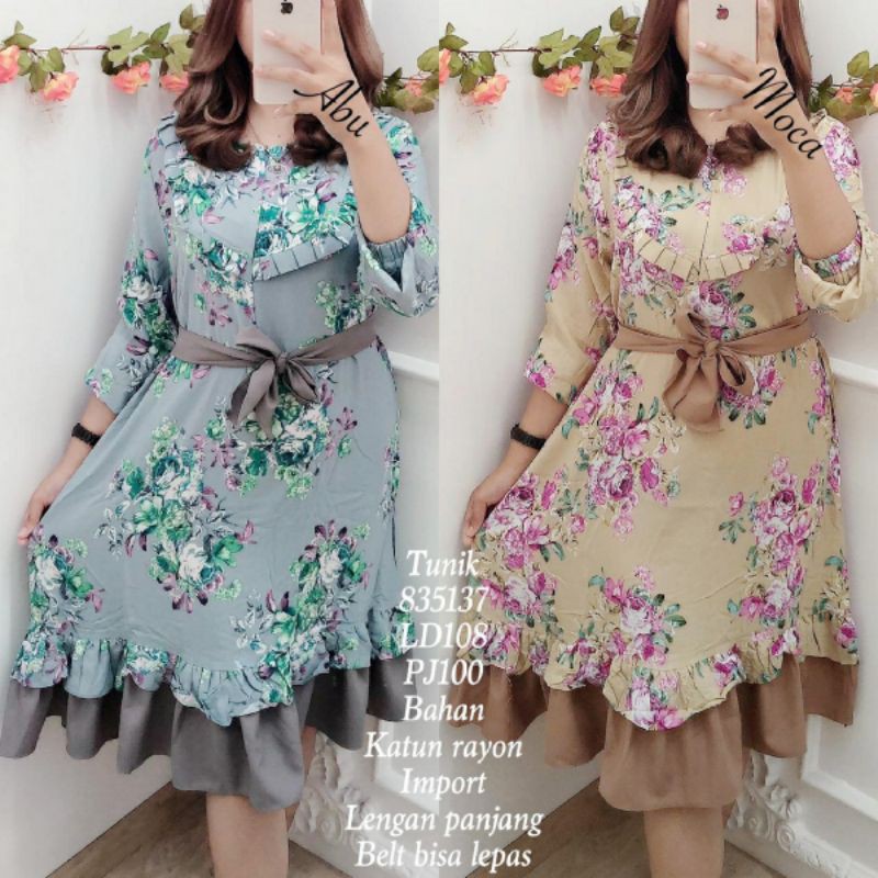 TUNIK BUNGA IMPORT