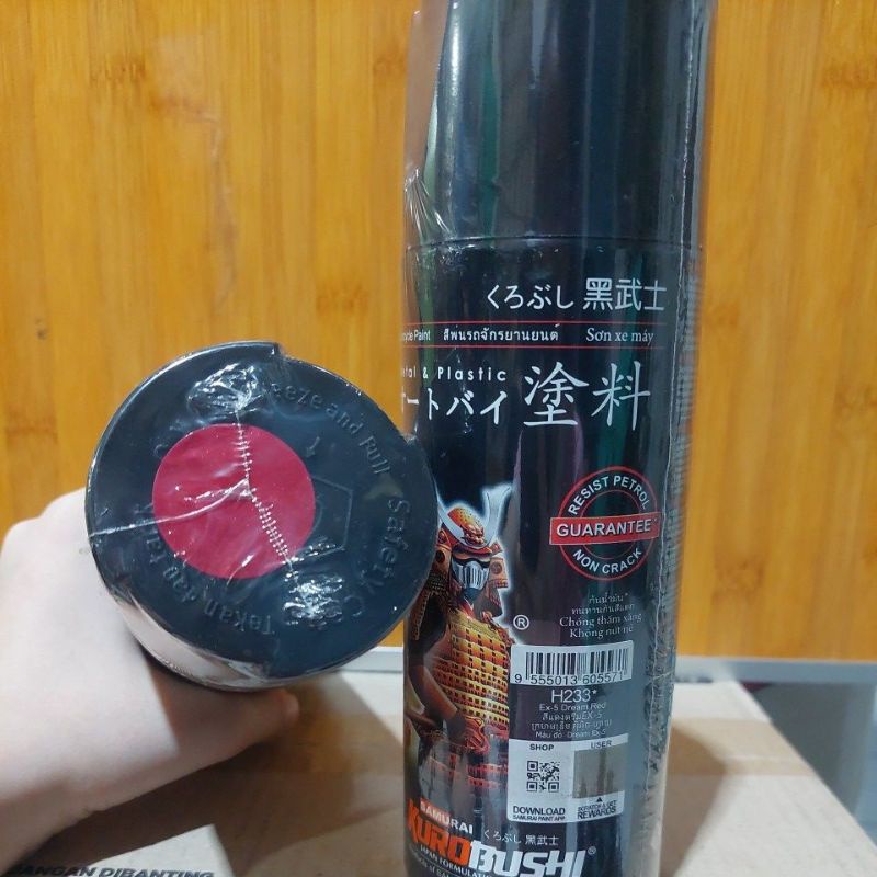 Pilok Pilox Cat Samurai Dream Red H233 Merah 400ml Cat Semprot Samurai Paint Kurobushi Aerosol