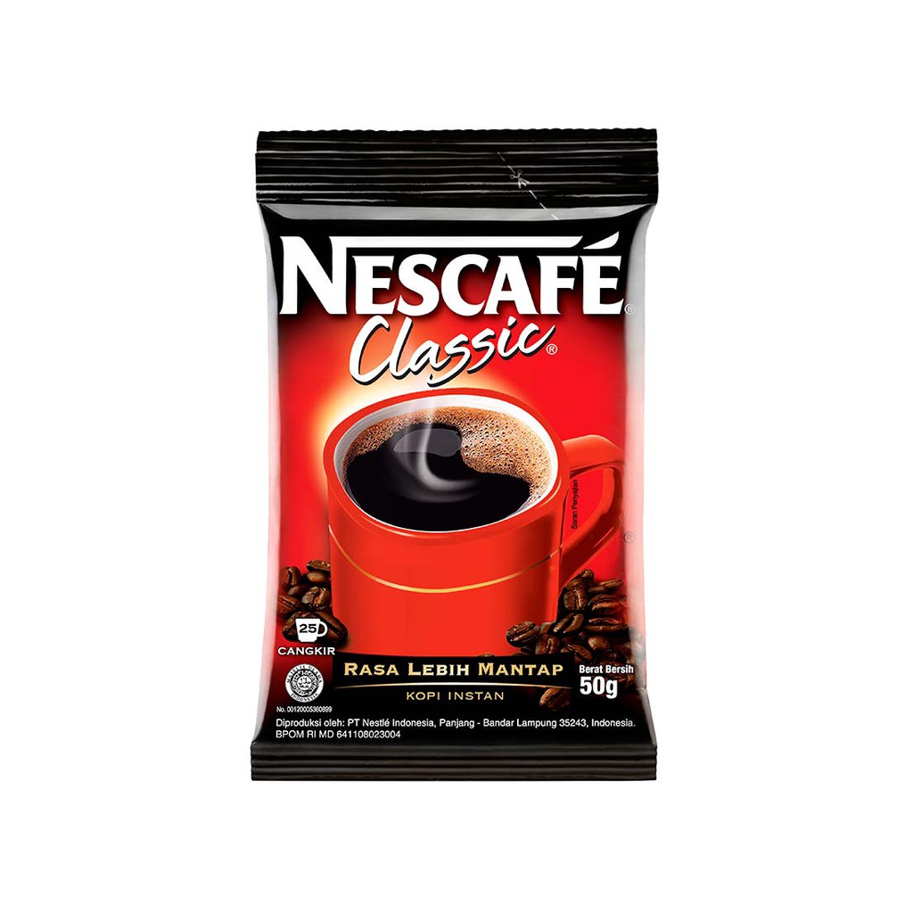 

Nescafe Coffee Classic Kemasan Ekonomi 50G