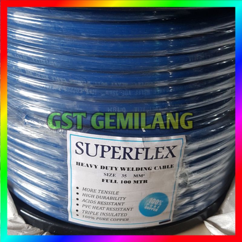 KABEL LAS SUPERFLEX 35 MM BIRU