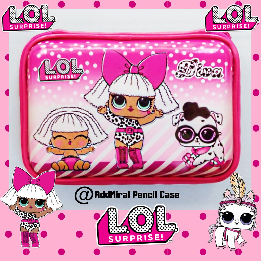 

Tempat pencil Pencil case kotak pensil model smiggle LOL DIVA