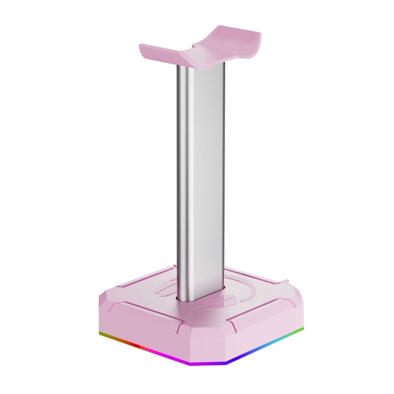 Bt RGB Earphone Display Stand Dengan Port Pengisian USB Detachable Gaming Earphone Holder Rack Desktop Aksesoris PC