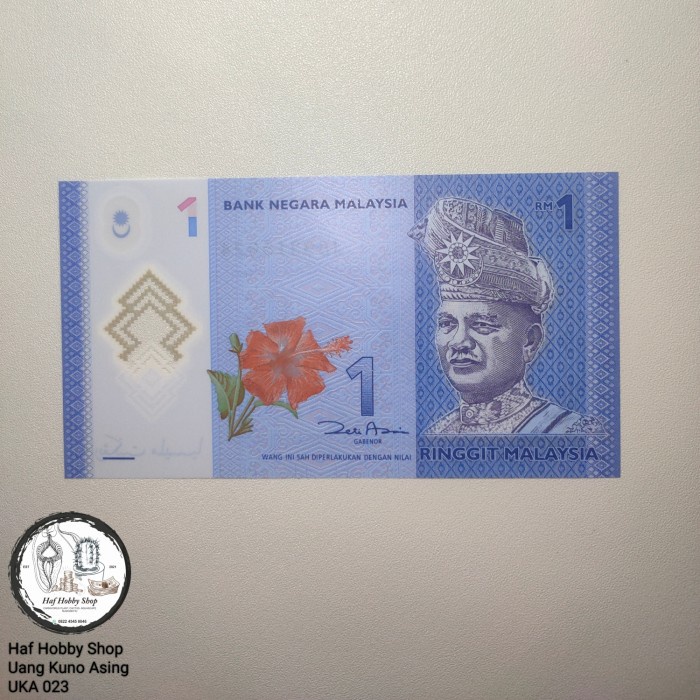 Uang Kuno 1 Ringgit Malaysia Polymer