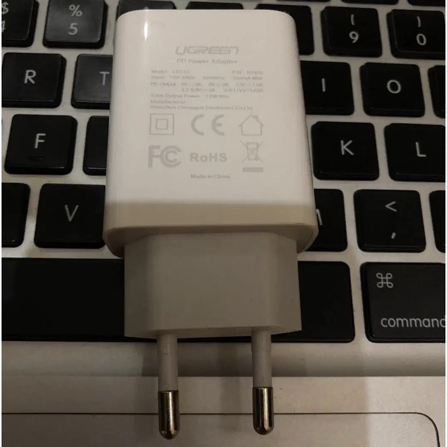 Charger Ugreen Type C PD 18watt Fast Charging Power Delivery