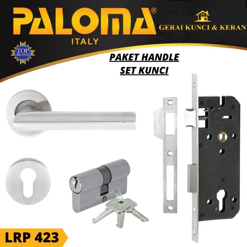 HANDLE PINTU KUNCI SATU SET PALOMA LRP 423 LHT SIKE SS