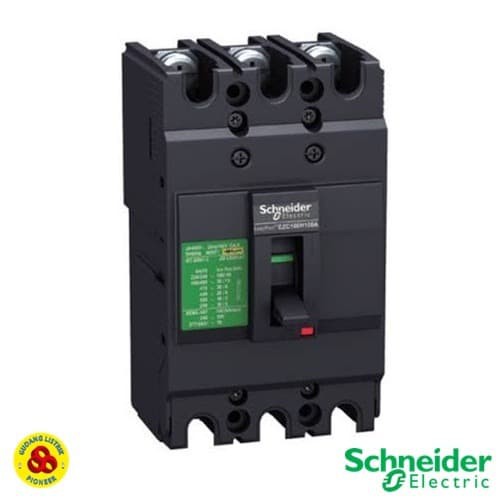 SCHNEIDER MCCB 3P 15A EZC100F3015 10kA EASYPACT EZC100F 3X15A