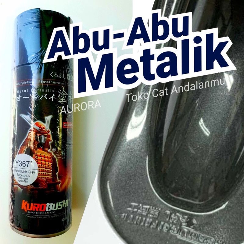 Pilok Pylox Cat Semprot Samurai Dark Bluish Grey Y367 * 400ml Abu Abu Gelap Metallic Metalik Metalic