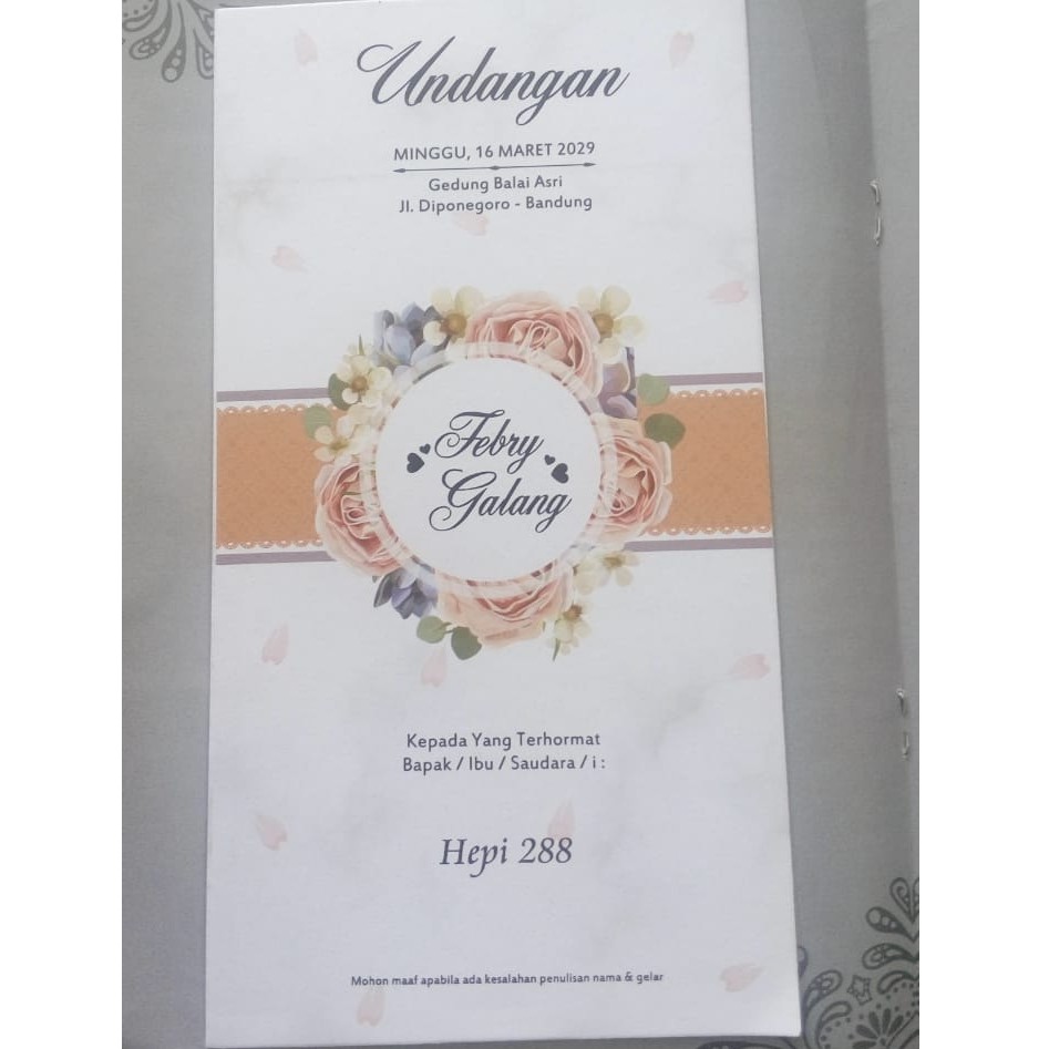 Undangan Murah Adcomp HP 288 Mojokerto