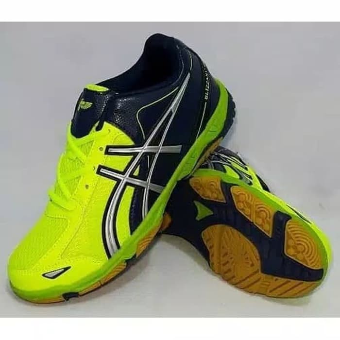 SEPATU BADMINTON VOLLY VOLI ORIGINAL PROFESSIONAL BLIZZARD NEON GREEN - Hijau muda- 43