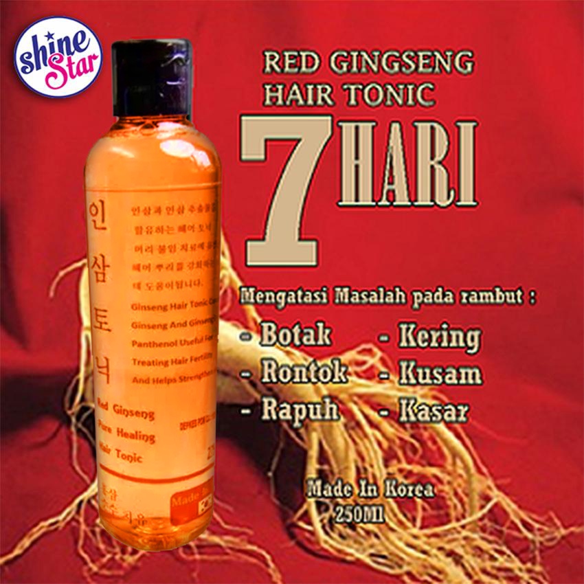 Red Ginseng Hair Tonic Rambut Rontok Parah Vitamin Rambut Mengatasi Kebotakan Dan Melangsang Pertumbuhan Rambut Baru