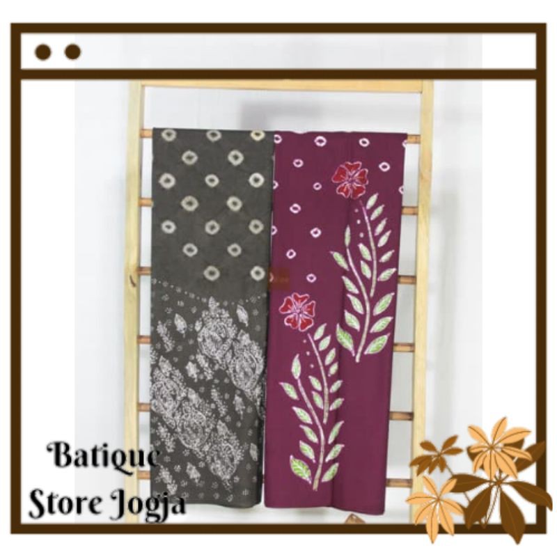 Kain Batik Tulis Kombinasi Jumputan Handmade Asli Jogja