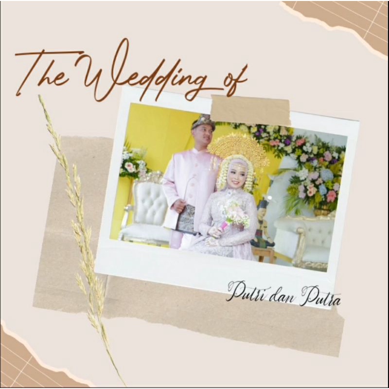 Undangan pernikahan digital elegan/undangan digital pernikahan/ undangan video online