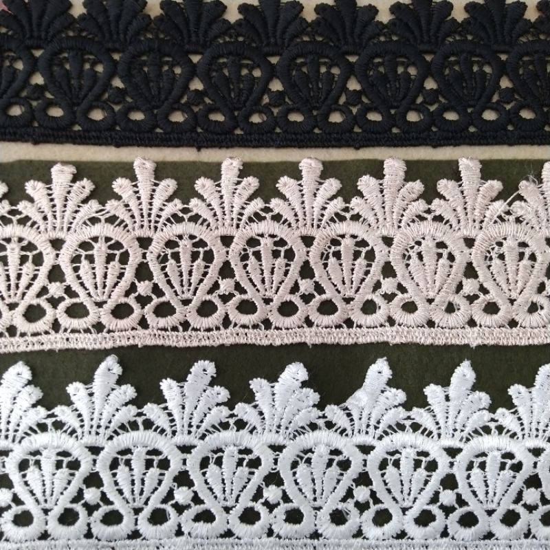 RENDA MUKENA | RENDA GAMIS | RENDA GAUN | VARIASI BAJU | RENDA METERAN | FUJGL32901