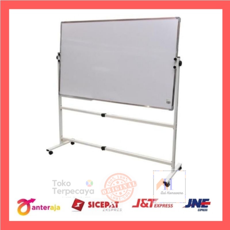 

Papan Tulis/Odi Papan Tulis Doubleside 90x120 Cm Dengan Roda