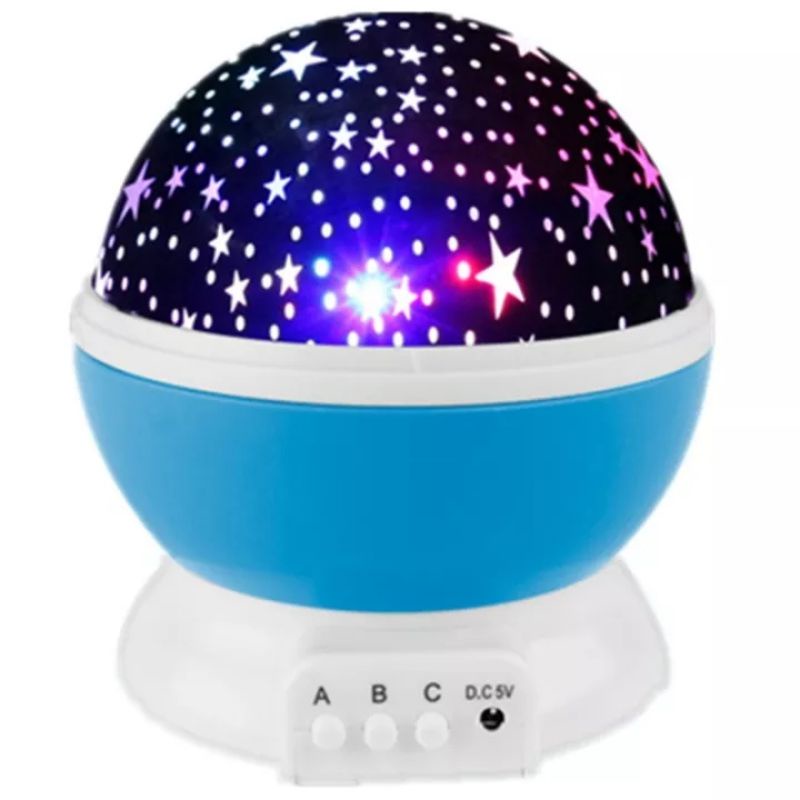 Lampu Tidur LED proyeksi unik Hias Kamar Ruang Kerja motif Moon and star sky galaxy Light L-03