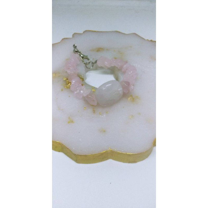 rosie quartz bracelet