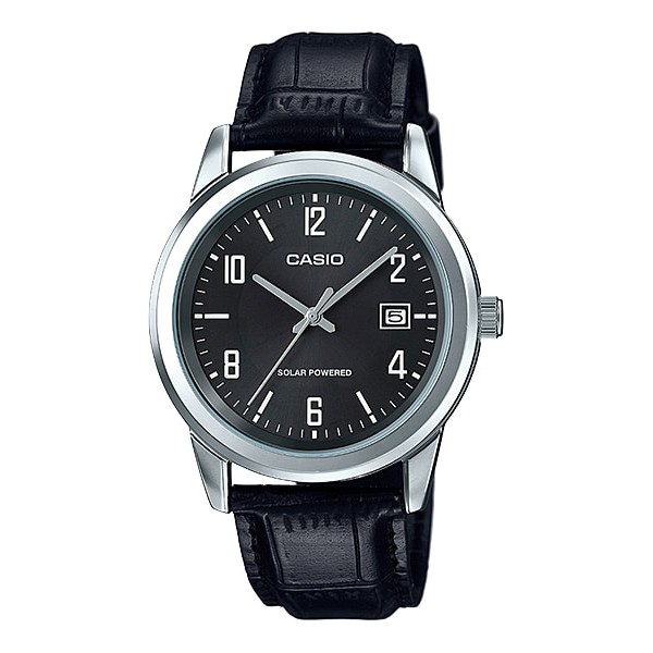 Best Price Jam Tangan Pria Casio Original Strap Kulit Solar Power Mtp-Vs01L-1B2
