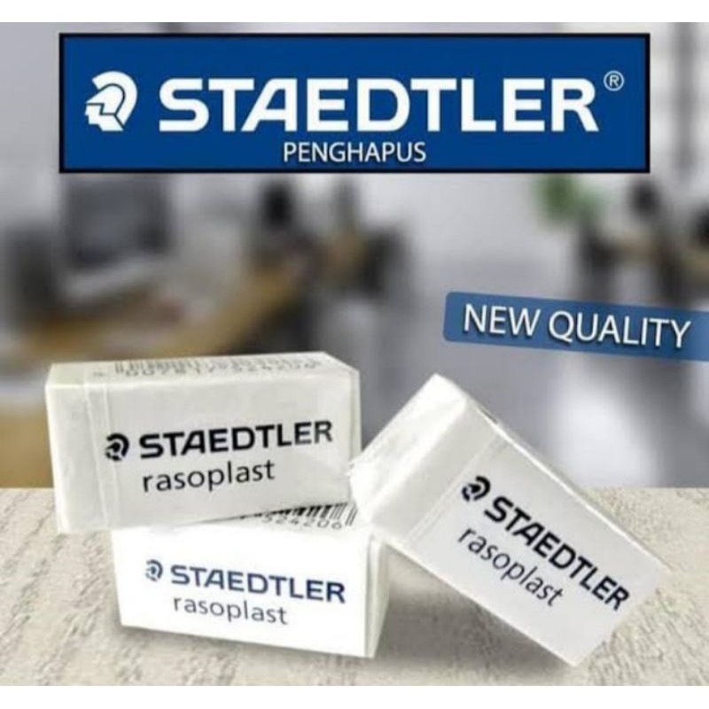 

penghapus Staedtler rasoplast,penghapus putih set 4