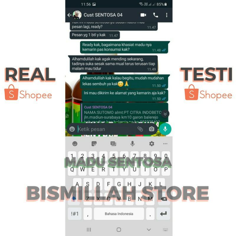 obat asam lambung kronis herbal ampuh atasi maag / magh sesak nafas napas gerd kronis akut sudah terbukti aman dan halal - madu herbal sentosa original 100%-5