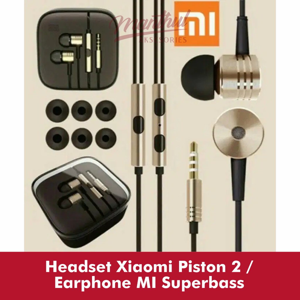 Headset Xiaomi Piston 2 / Earphone MI Superbass