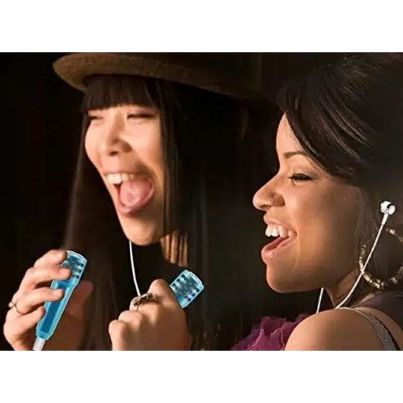 MICROPHONE MINI + HEADSET KARAOKE SMULE / SING MURAH DAN BERKUALITAS