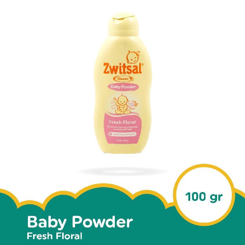 Zwitsal Classic Baby Powder Fresh Floral Bedak bayi 100gr