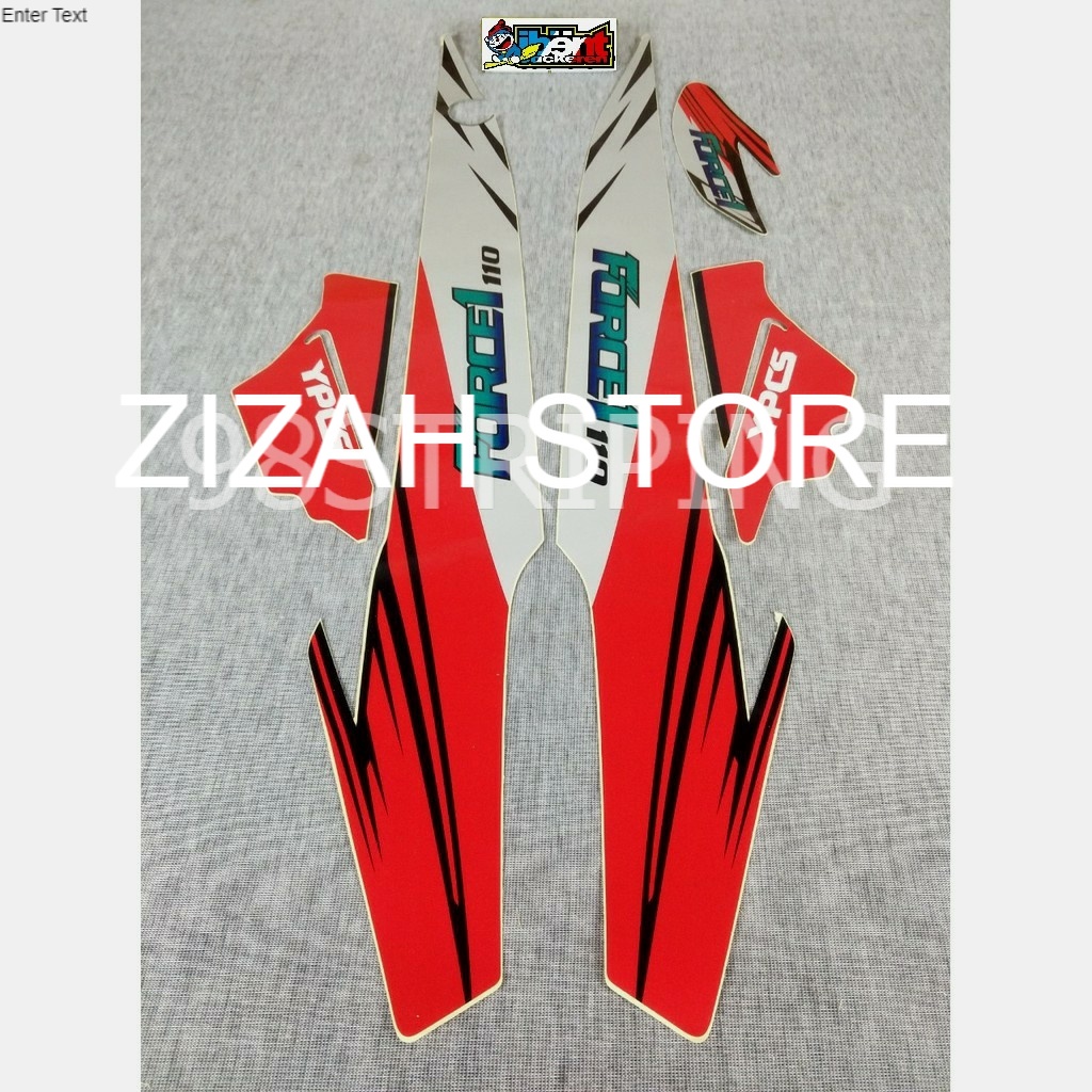 striping lis yamaha force 1 1992 1994 merah