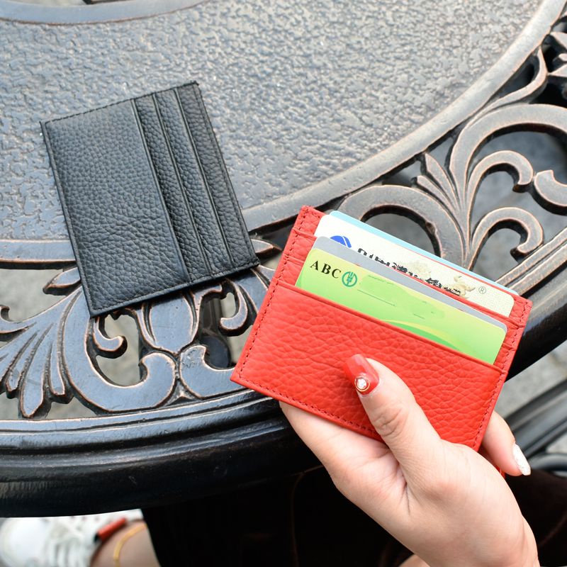 Dompet Kartu Kulit Asli 7 Slot Card Holder Slim 7 Slot