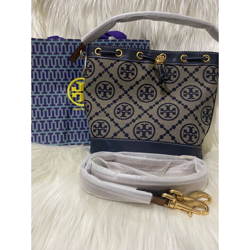 ‼️SALE‼️PREMIUM QUALITY TORY BURCH T MONOGRAM JACQUARD BUCKET BAG